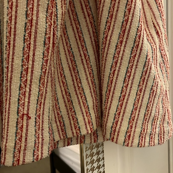 MADEWELL| Bouclé Stripe Cross-Back Tank Top Beige - Picture 5 of 5